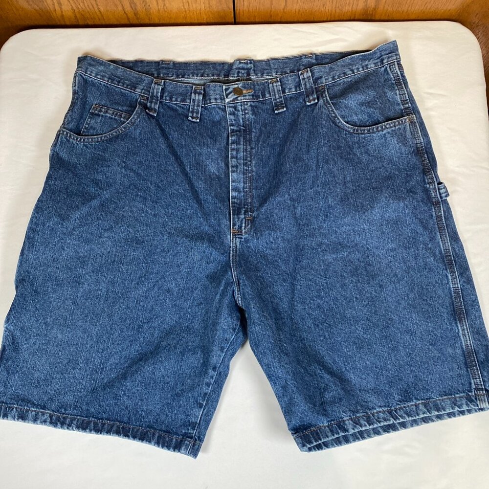 Wrangler Denim Carpenter Shorts Men's 46 Blue 100% Cotton